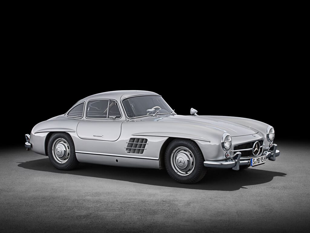 Silver-Mercedes-Benz-300SL