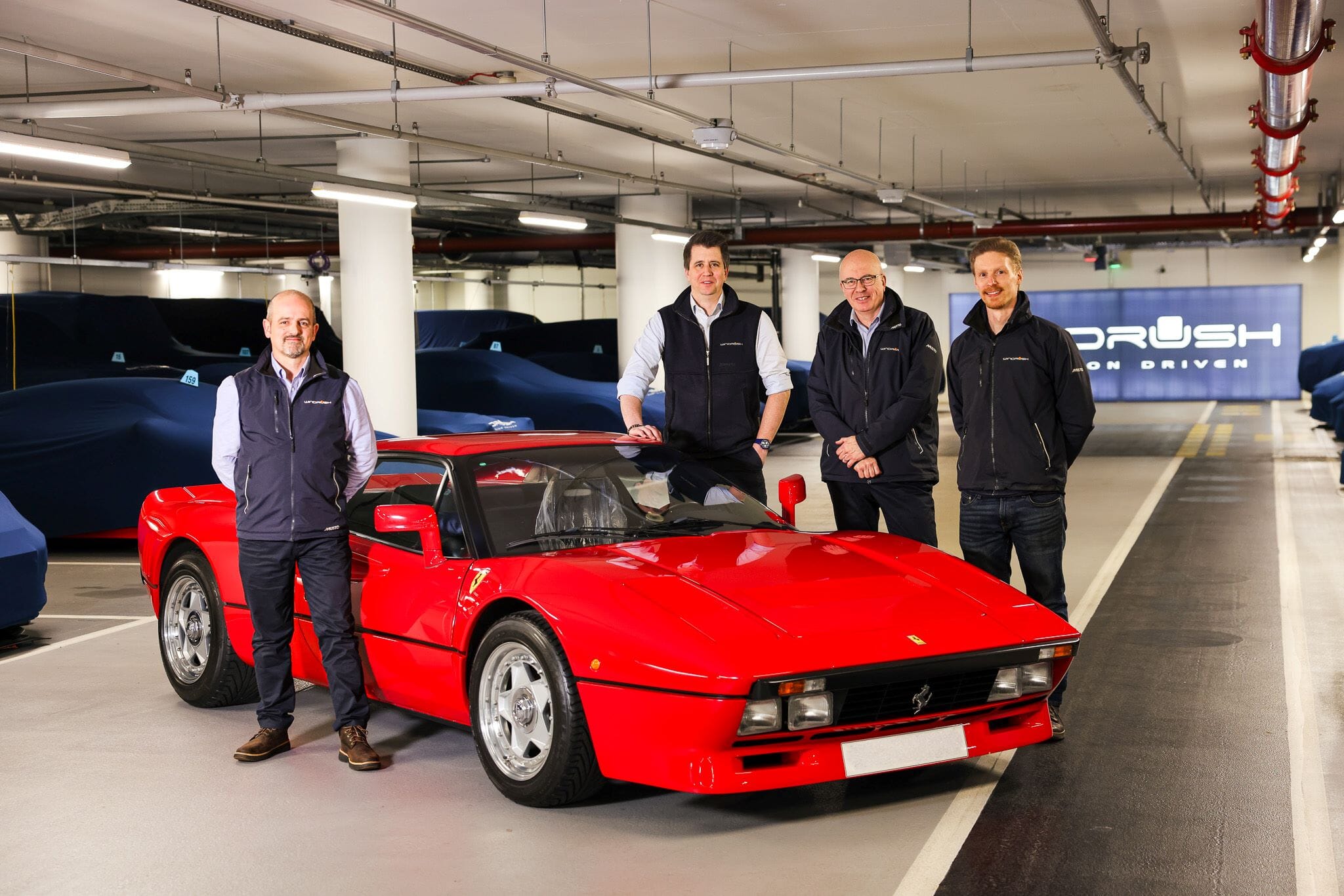 London classic car storage team Windrush