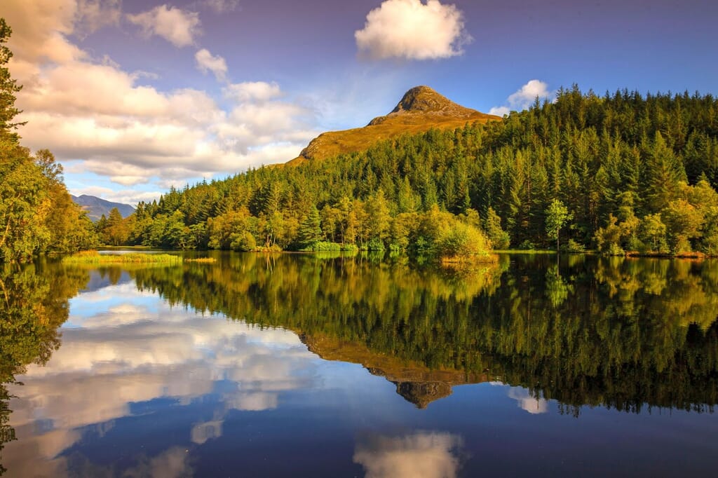 Glencoe Loch autumn drive Scotland