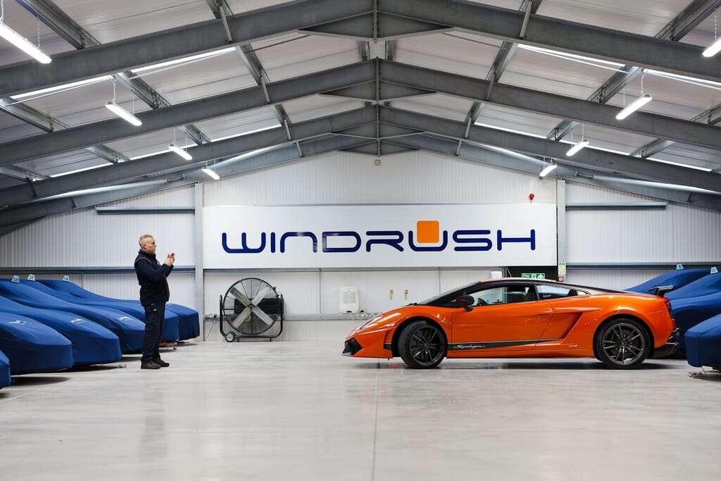 Windrush Car Storage in London car storage facilities for supercars