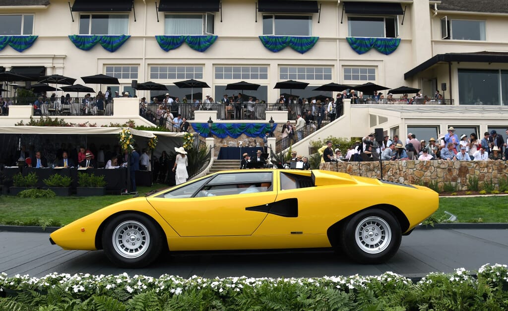 Yellow Lamborghini Countach LP400
