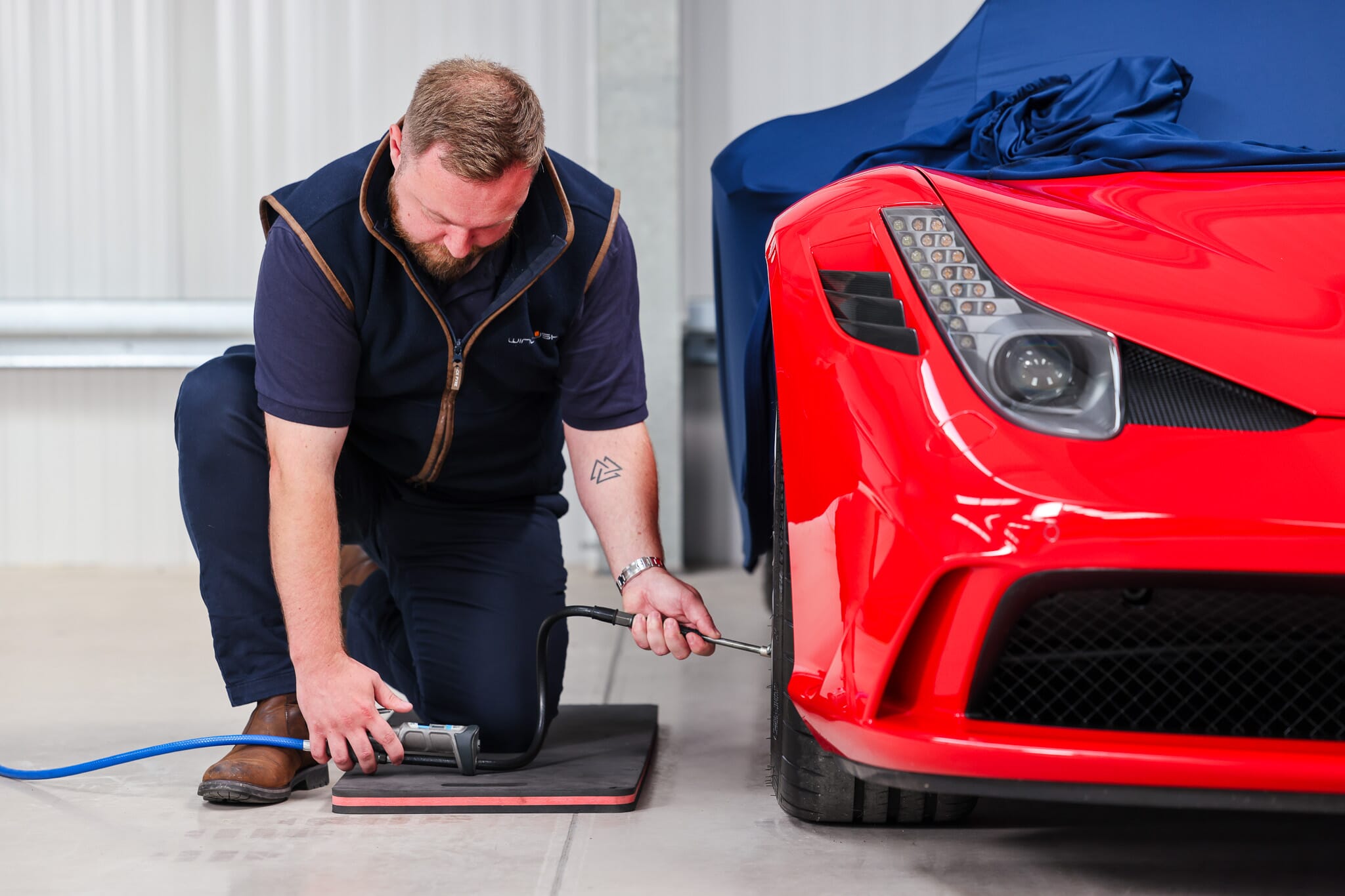 car storage tyre pressure checks